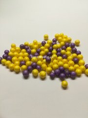 Пенопластовые шарики для слаймов «Микс фиолетовых и желтых», 7-9 мм