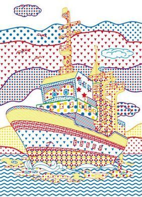 Книга "Великі водні розмальовки: Кораблі"