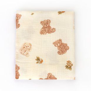 Пеленка детская 125х75 см eddy bear