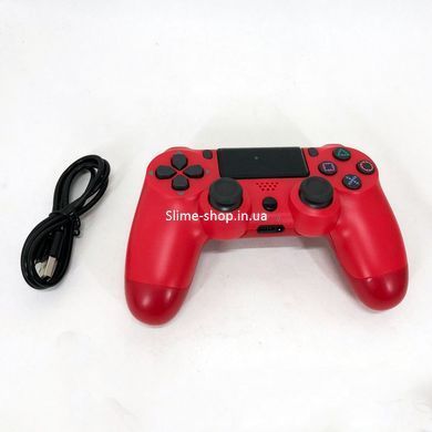 Джойстик DOUBLESHOCK для PS 4, бездротовий ігровий геймпад PS4/PC акумуляторний джойстик. LV-441 Колір: червоний