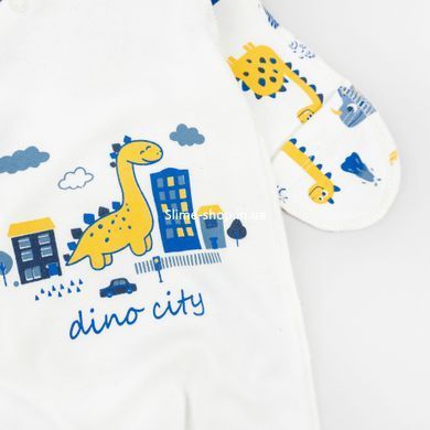 Комплект в роддом с шапочкой Dino city