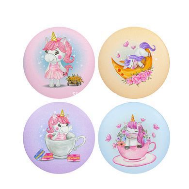 Зеркало косметическое карманное Cosmetic Mirror Единорог