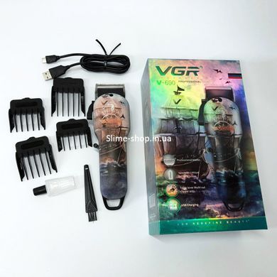 Професійна машинка для стрижки волосся VGR V-690, Миюча машинка BA-939 для стрижки