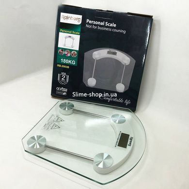 Весы напольные Rainberg RB-2003B на 180 кг стеклянные, бытовые напольные весы, электронные LR-164 напольные весы