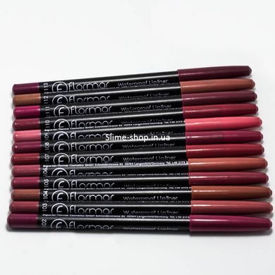 Набір олівців для губ Flormar Waterproof Lip Liner (12 штук)