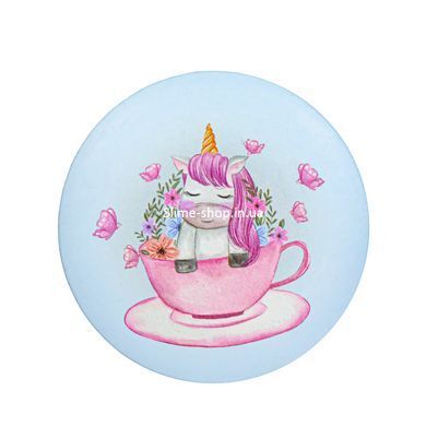 Зеркало косметическое карманное Cosmetic Mirror Единорог