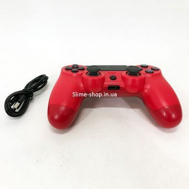 Джойстик DOUBLESHOCK для PS 4, бездротовий ігровий геймпад PS4/PC акумуляторний джойстик. LV-441 Колір: червоний