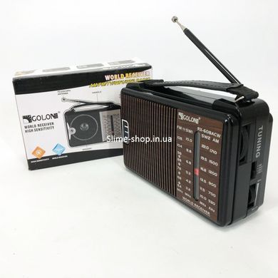 Ретро радіоприймач аналоговий GOLON RX-608, Переносний радіоприймач Хіт, XK-320 Am радіоприймач