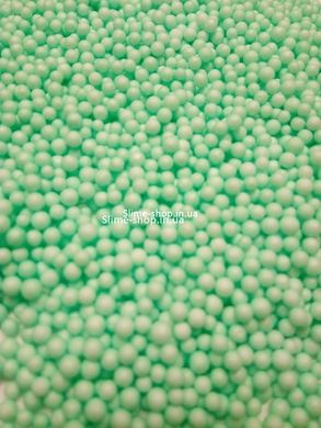 Пінопластові кульки для слайма маленькі бірюзові, 2-4 мм