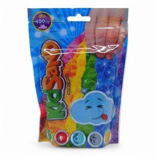 Кинетический песок "KidSand" голубой, в пакете, 400 г