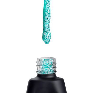 База для гель-лака камуфлирующая YouPOSH De luxe French Rubber Base № 95 Бирюзовый мармелад конфети