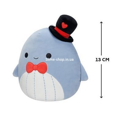 Мягкая игрушка Squishmallows &ndash; Синий кит Самир (13 cm)
