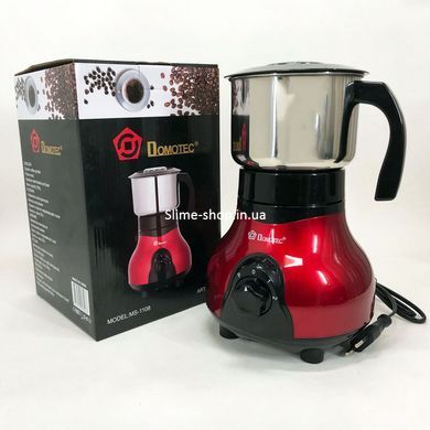 Машинка для помелу кава маленька Domotec MS-1108 600 мл 250 Вт, TM-639 Багатофункціональна кавомолка