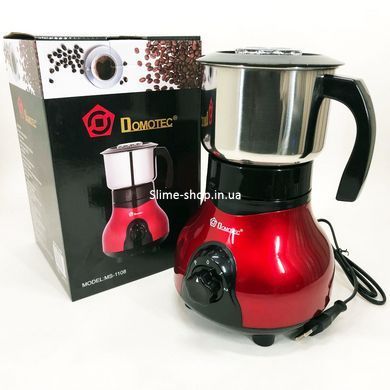 Машинка для помелу кава маленька Domotec MS-1108 600 мл 250 Вт, TM-639 Багатофункціональна кавомолка