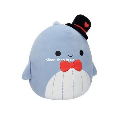 Мягкая игрушка Squishmallows &ndash; Синий кит Самир (13 cm)