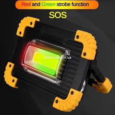 Акумуляторна лампа світлодіодна USB L811-20W-COB-1W, Ліхтар FV-429 світлодіодний прожектор