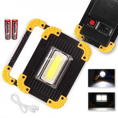 Акумуляторна лампа світлодіодна USB L811-20W-COB-1W, Ліхтар FV-429 світлодіодний прожектор