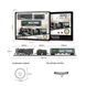 Железная дорога 15 элементов, 2 грузовых вагона, звук, подсветка, в коробке