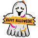 Декор з фетру 3мм "Привид Happy Hellowееn" ХН-100
