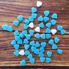 Джелли сердечки для слайма голубые