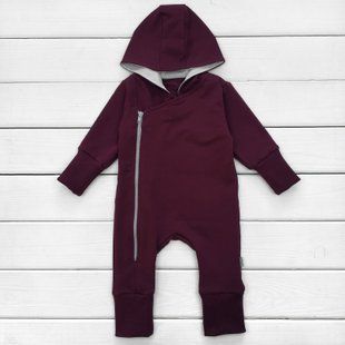 d2156-4. Человечек с капюшоном одноток, 2-х нитка-пенье, манжет, вино