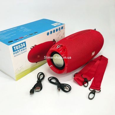 Блютуз колонка с флешкой и радио TG534, Блютуз колонка с флешкой, Мощная колонка блютуз RJ-348 с подсветкой