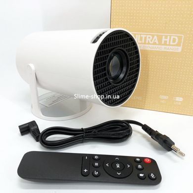 LED Проектор для дома портативный Смарт с WiFi, Bluetooth, Android 11, BL-749 белый, 1280х720р