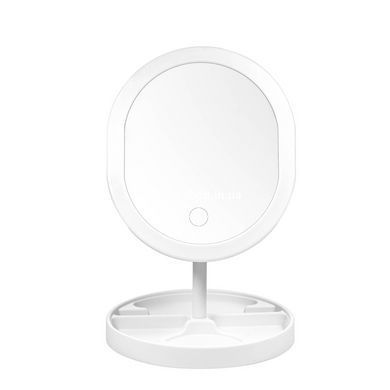 Косметичне дзеркало для макіяжу настільне зі підсвічуванням led сенсорне JF113