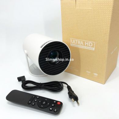 LED Проектор для дома портативный Смарт с WiFi, Bluetooth, Android 11, BL-749 белый, 1280х720р