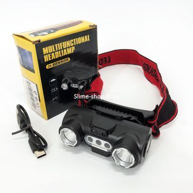 Фонарик на голову на батарейках 6532-3030+SMD(WHITE+RED), Налобный фонарь AG-419 для автомеханика