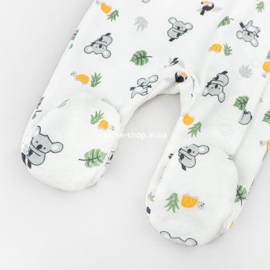 Комбінезон для немовлят з начосом діагональна застібка Koala