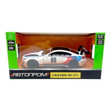 Машина мет. АВТОПРОМ BMW M6 GT3