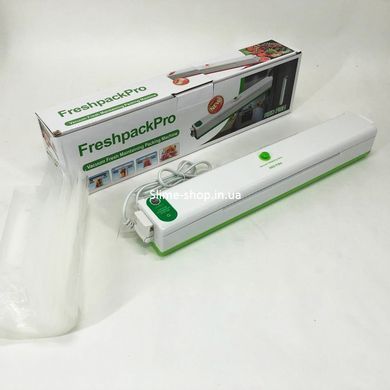 Побутовий вакуумний пакувальник Freshpack Pro зелений, Вакууматор побутовий вакуумний, HC-348 Вакууматор ручний