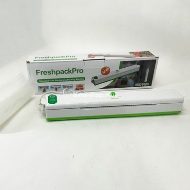 Побутовий вакуумний пакувальник Freshpack Pro зелений, Вакууматор побутовий вакуумний, HC-348 Вакууматор ручний