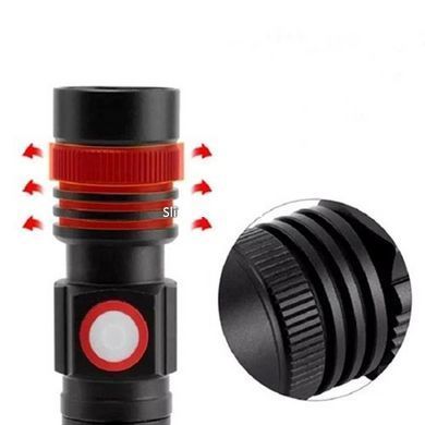 Фонарь тактический портативный BL-502 T6+COB, Мощный юсб фонарь, Фонарик светодиодный XB-455 для туриста