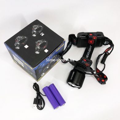 Фонарь с разными режимами работы PLD-T115-2PM10-TG(white+green), Мощный налобный фонарь JH-363 для рыбалки