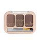 Тіні для брів 3 кольори DoDo Girl Eyebrow Powder ВР003, (набір 3 шт в асортименті)