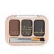 Тіні для брів 3 кольори DoDo Girl Eyebrow Powder ВР003, (набір 3 шт в асортименті)