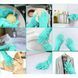 Силиконовые перчатки Magic Silicone Gloves для уборки чистки мытья посуды для дома. RY-466 Цвет: бирюзовый