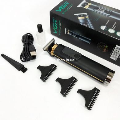 Профессиональная машинка для бритья головы VGR V-985, Универсальный аккумуляторный триммер EF-832 для бороды