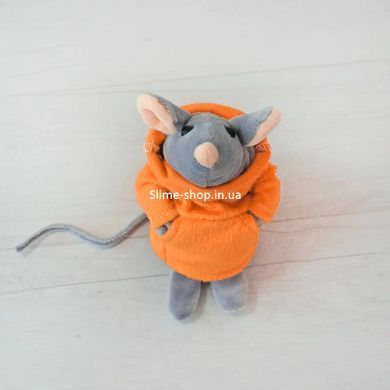 М'яка іграшка Kidsqo Мишеня Сніффі 15cм сірий з помаранчевим (KD175)