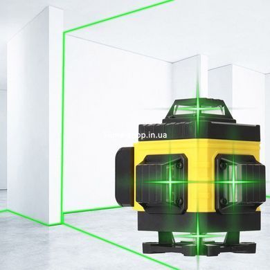 Рівень лазерний лінійний нівелір акумуляторний Laser 4D, 16 ліній, робоча відстань 30м, PK-899 у валізі