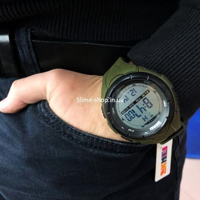 Армейские часы топ Skmei 1025AG Army Green, Мужские часы с официальной гарантией, Лучшие AB-278 военные часы