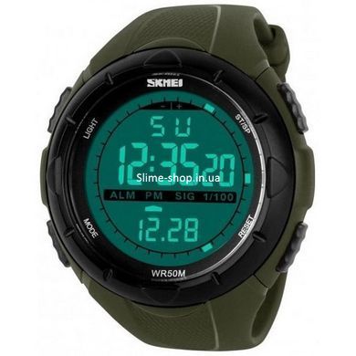 Армейские часы топ Skmei 1025AG Army Green, Мужские часы с официальной гарантией, Лучшие AB-278 военные часы