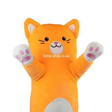 Мягкая игрушка KidsQo валик кот Эклер рыжий 60см (KD731)