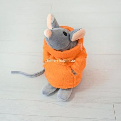 М'яка іграшка Kidsqo Мишеня Сніффі 15cм сірий з помаранчевим (KD175)