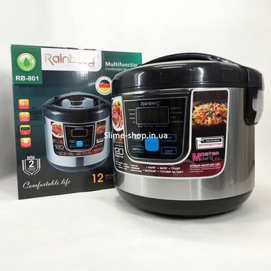 Мультиварка качественная бытовая Rainberg RB-801 1500 Вт 6 л, Мультиварка пароварка скороварка ZA-637 для дома