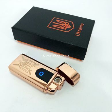 Запальничка подарункова вічна HL-431, Запальничка USB з індикатором заряду, Запальничка в UL-837 подарунковому футлярі
