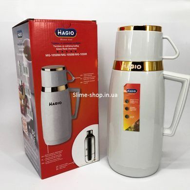 Термос для спортсменов Magio MG-1050W 1 л, Качественный семейный термос, Термокружка NZ-403 для школьников