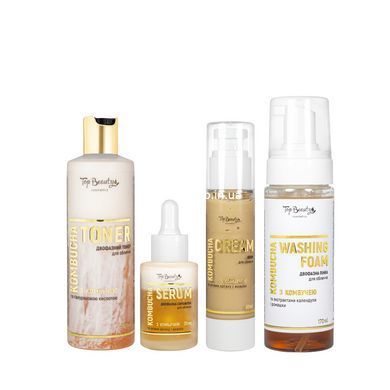 Подарунковий набір доглядової косметики для жінок Top Beauty Kombucha, 4 продукти